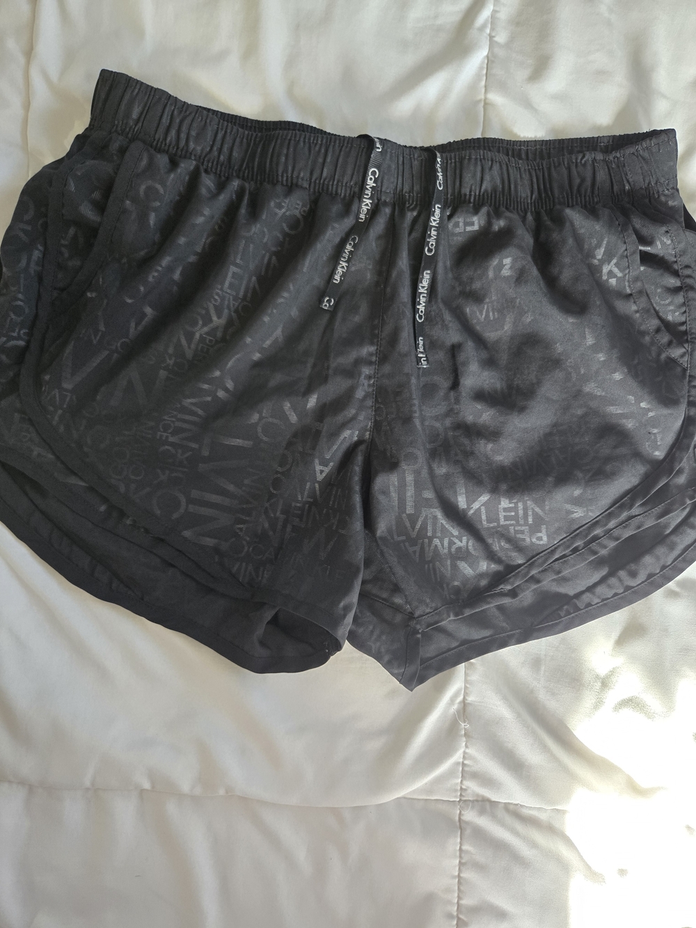 Calvin Klein Women's Black Logo-Print Lounge Shorts